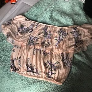 Off the shoulder floral top